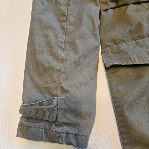 Forever 21 Mid Length Full Zip Jacket w/ Hood Olive Army Green Adult Womens Sz L - Picture 5 of 13